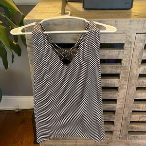 NWOT Express polka dot cross back tank